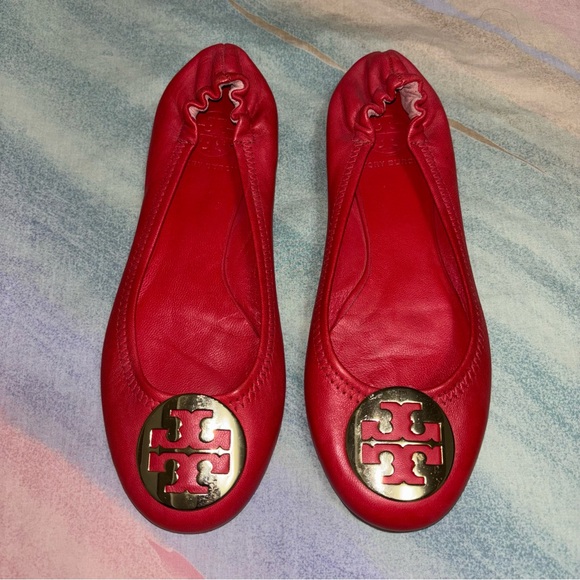 Tory Burch Reva Leather Ballet Flat size 7.5